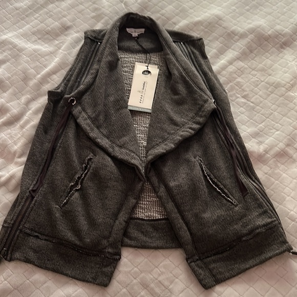 Neon Buddha Open Front Moto Vest, Size M, NEW - Picture 4 of 12